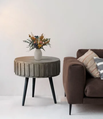 Dundine Round Side Table