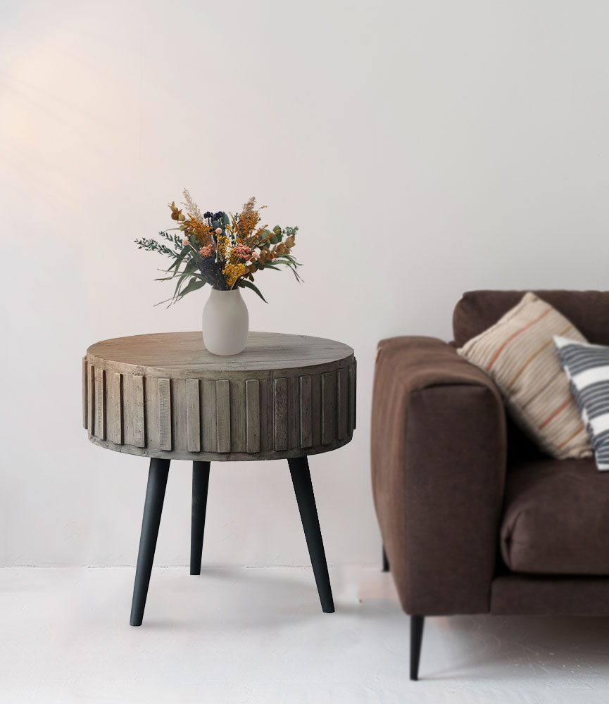 Dundine Round Side Table